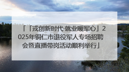 「戎创新时代·就业暖军心」2025年铜仁市退役军人专场招聘会暨直播带岗活动顺利举行