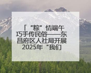 “粽”情端午 巧手传民俗——东昌府区人社局开展2025年“我们的节日·端午”包粽子活动
