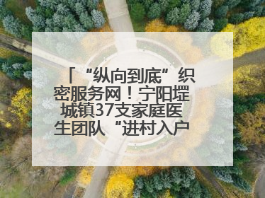 “纵向到底”织密服务网！宁阳堽城镇37支家庭医生团队“进村入户”，让健康政策“落地生根”