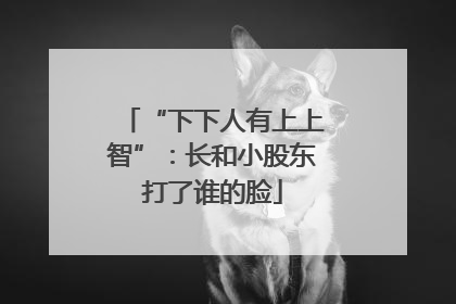 “下下人有上上智”：长和小股东打了谁的脸