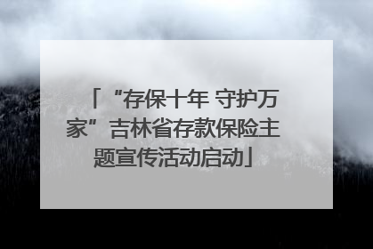 “存保十年 守护万家”吉林省存款保险主题宣传活动启动