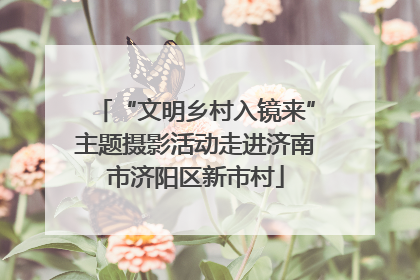 “文明乡村入镜来”主题摄影活动走进济南市济阳区新市村