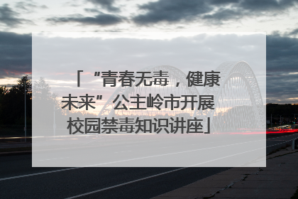 “青春无毒，健康未来”公主岭市开展校园禁毒知识讲座