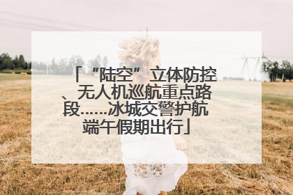 “陆空”立体防控、无人机巡航重点路段……冰城交警护航端午假期出行