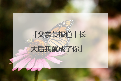 父亲节报道丨长大后我就成了你
