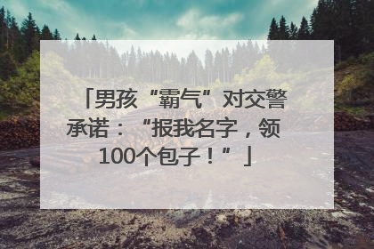 男孩“霸气”对交警承诺：“报我名字，领100个包子！”