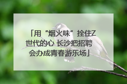 用“烟火味”拴住Z世代的心 长沙把招聘会办成青春游乐场