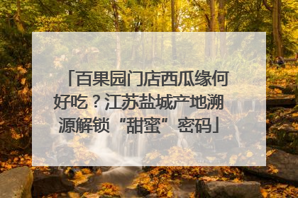 百果园门店西瓜缘何好吃？江苏盐城产地溯源解锁“甜蜜”密码