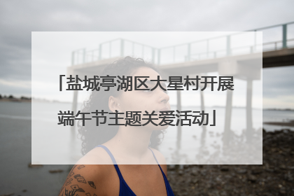 盐城亭湖区大星村开展端午节主题关爱活动