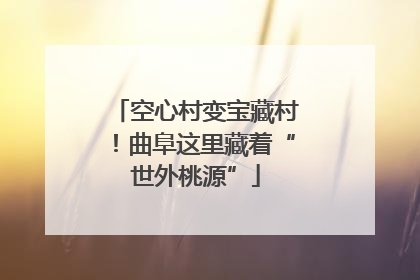 空心村变宝藏村！曲阜这里藏着“世外桃源”