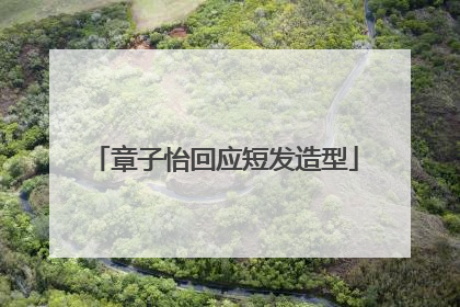 章子怡回应短发造型
