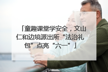 童趣课堂学安全，文山仁和边境派出所“法治礼包”点亮“六一”