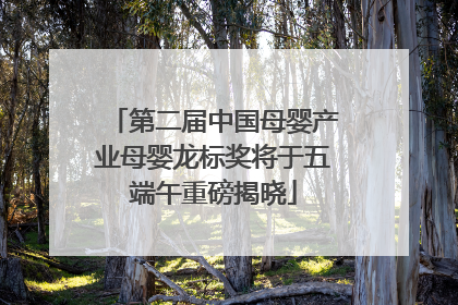 第二届中国母婴产业母婴龙标奖将于五端午重磅揭晓