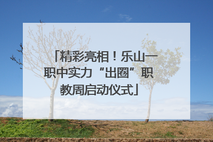 精彩亮相！乐山一职中实力“出圈”职教周启动仪式