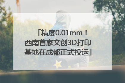 精度0.01mm！西南首家文创3D打印基地在成都正式投运