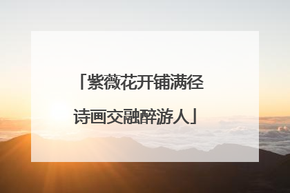紫薇花开铺满径 诗画交融醉游人