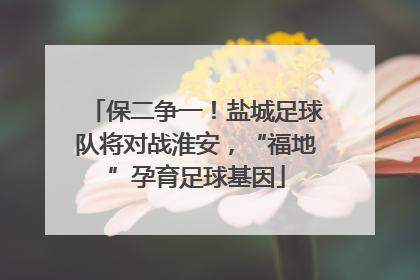 保二争一！盐城足球队将对战淮安，“福地”孕育足球基因