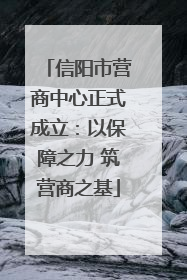 信阳市营商中心正式成立：以保障之力 筑营商之基