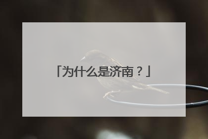 为什么是济南？