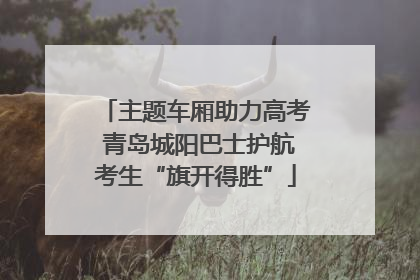 主题车厢助力高考 青岛城阳巴士护航考生“旗开得胜”