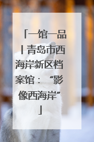 一馆一品丨青岛市西海岸新区档案馆：“影像西海岸”