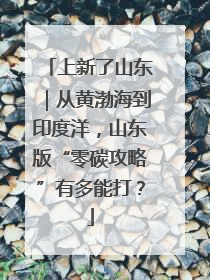 上新了山东｜从黄渤海到印度洋，山东版“零碳攻略”有多能打？