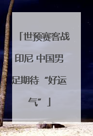 世预赛客战印尼 中国男足期待“好运气”