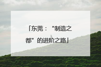 东莞：“制造之都”的进阶之路