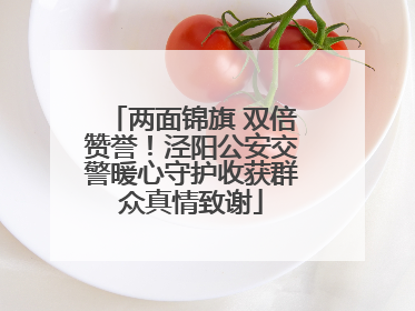 两面锦旗 双倍赞誉！泾阳公安交警暖心守护收获群众真情致谢