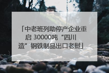 中老班列助停产企业重启 30000吨“四川造”钢铁制品出口老挝