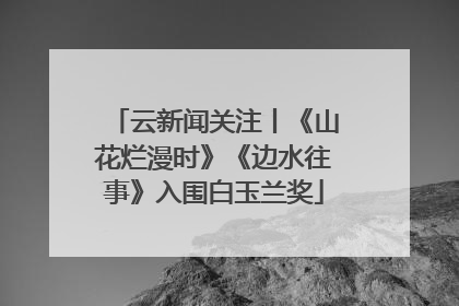 云新闻关注丨《山花烂漫时》《边水往事》入围白玉兰奖