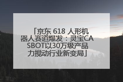 京东 618 人形机器人赛道爆发：灵宝CASBOT以30万级产品力搅动行业新变局
