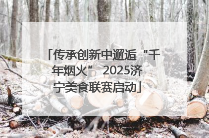 传承创新中邂逅“千年烟火” 2025济宁美食联赛启动