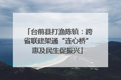 台前县打渔陈镇：跨省联建架通“连心桥” 惠及民生促振兴