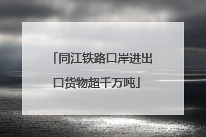 同江铁路口岸进出口货物超千万吨