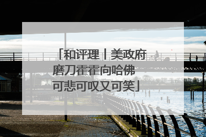 和评理丨美政府磨刀霍霍向哈佛 可悲可叹又可笑