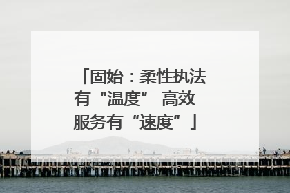 固始：柔性执法有“温度” 高效服务有“速度”