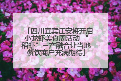 四川宜宾江安将开启小龙虾美食周活动 “稻虾”三产融合让当地餐饮商户充满期待