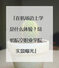 在机场边上学是什么体验？昆明航空职业学院实景曝光