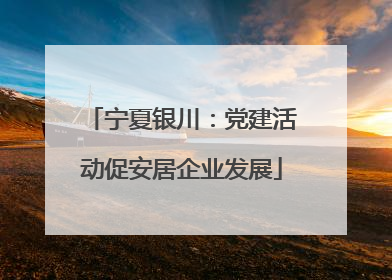 宁夏银川：党建活动促安居企业发展