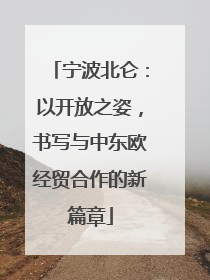 宁波北仑：以开放之姿，书写与中东欧经贸合作的新篇章