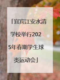 宜宾江安水清学校举行2025年春期学生球类运动会