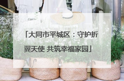 大同市平城区：守护折翼天使 共筑幸福家园