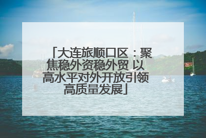 大连旅顺口区：聚焦稳外资稳外贸 以高水平对外开放引领高质量发展