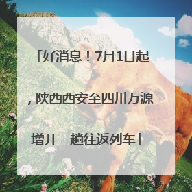 好消息！7月1日起，陕西西安至四川万源增开一趟往返列车