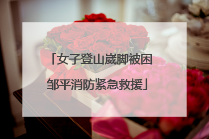 女子登山崴脚被困 邹平消防紧急救援