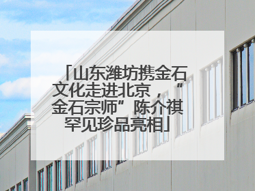 山东潍坊携金石文化走进北京，“金石宗师”陈介祺罕见珍品亮相