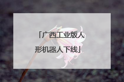 广西工业版人形机器人下线