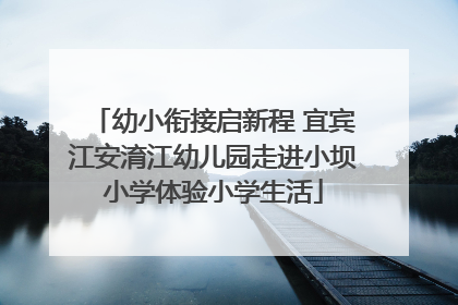 幼小衔接启新程 宜宾江安淯江幼儿园走进小坝小学体验小学生活