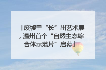 废墟里“长”出艺术展，温州首个“自然生态综合体示范片”启幕